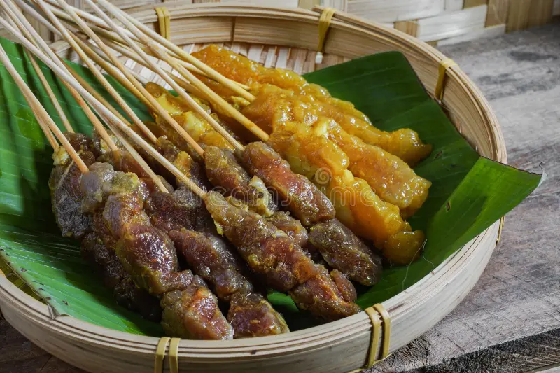 Chicken satay skewers